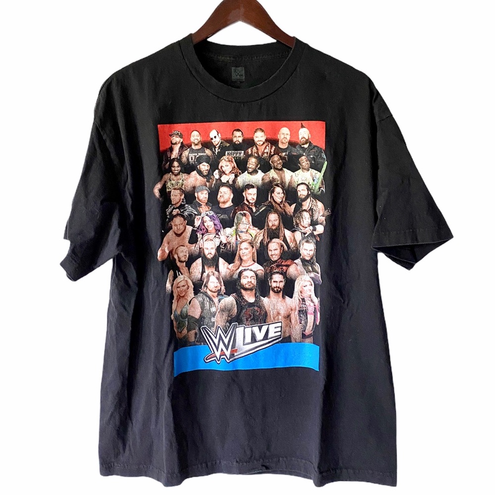 Mens Black WW Live Wrestling T Shirt 2008 Size XL